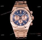 Audemars Piguet Royal Oak Blue Dial Rose Gold Replica Watch